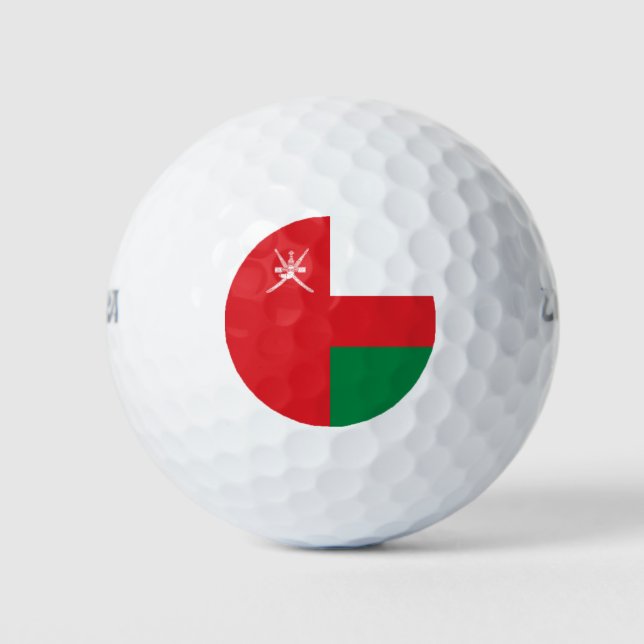 Balles De Golf Drapeau d'Oman (Devant)