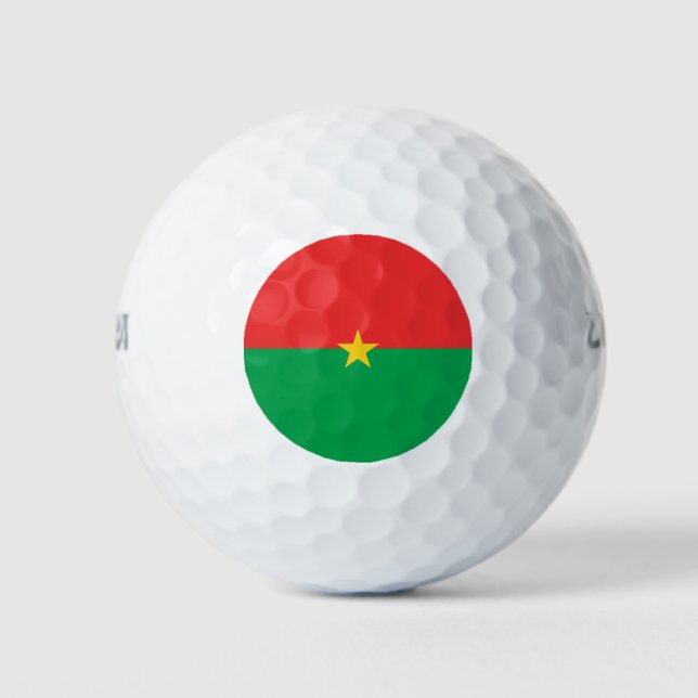 Balles De Golf drapeau du Burkina Faso (Devant)