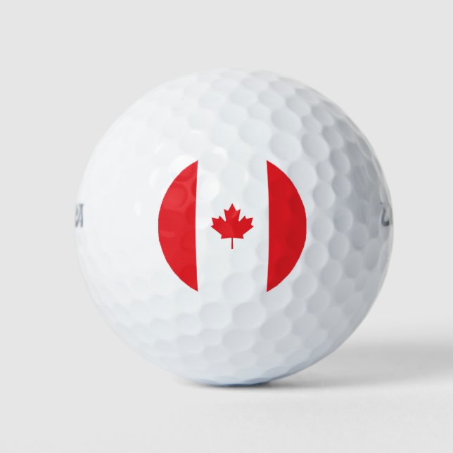 Balles De Golf Drapeau du Canada (Devant)