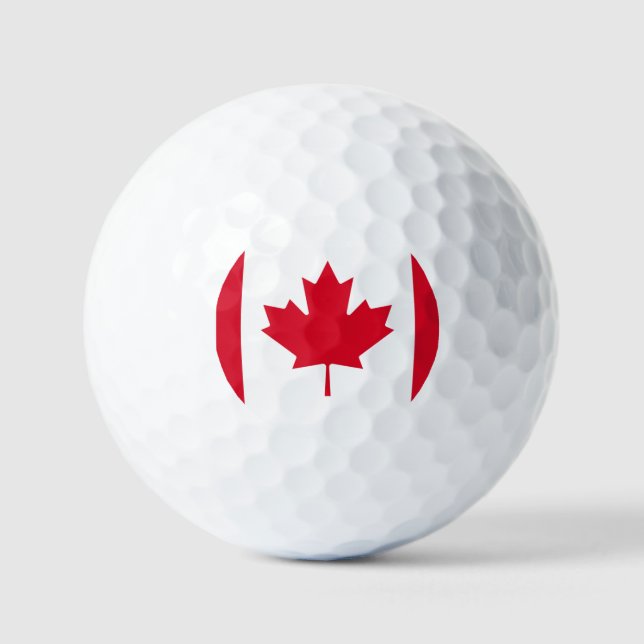 Balles De Golf Drapeau du Canada (Recto)
