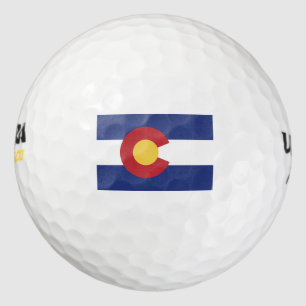 Balles De Golf Drapeau du Colorado