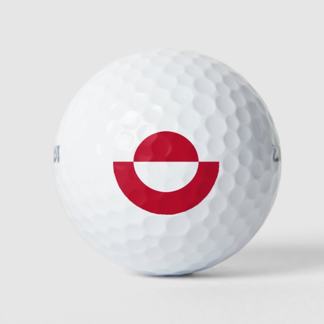 Balles De Golf Drapeau du Groenland (Devant)