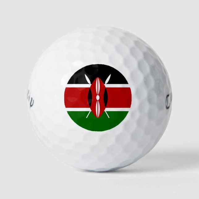 Balles De Golf Drapeau du Kenya (Devant)
