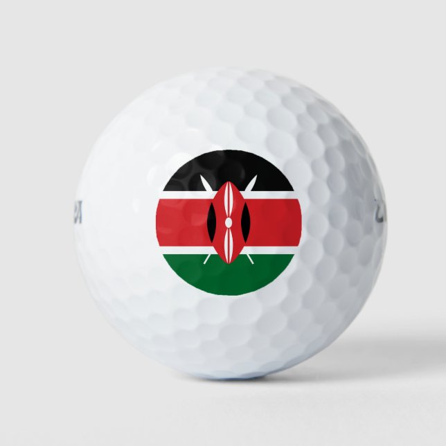 Balles De Golf Drapeau du Kenya (Devant)