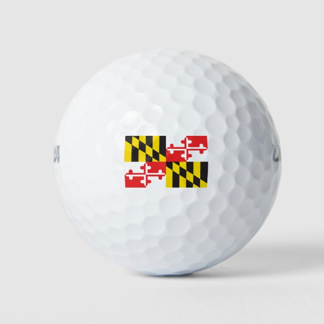 Balles De Golf Drapeau du Maryland (Devant)