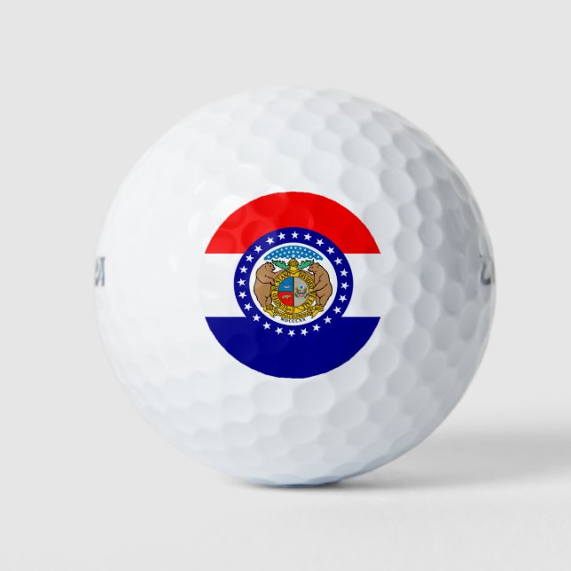 Balles De Golf Drapeau du Missouri (Devant)