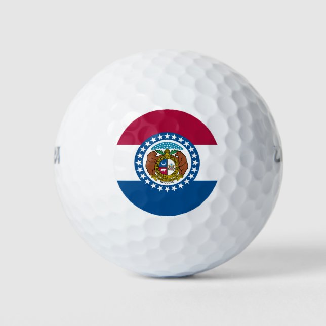 Balles De Golf Drapeau du Missouri (Devant)