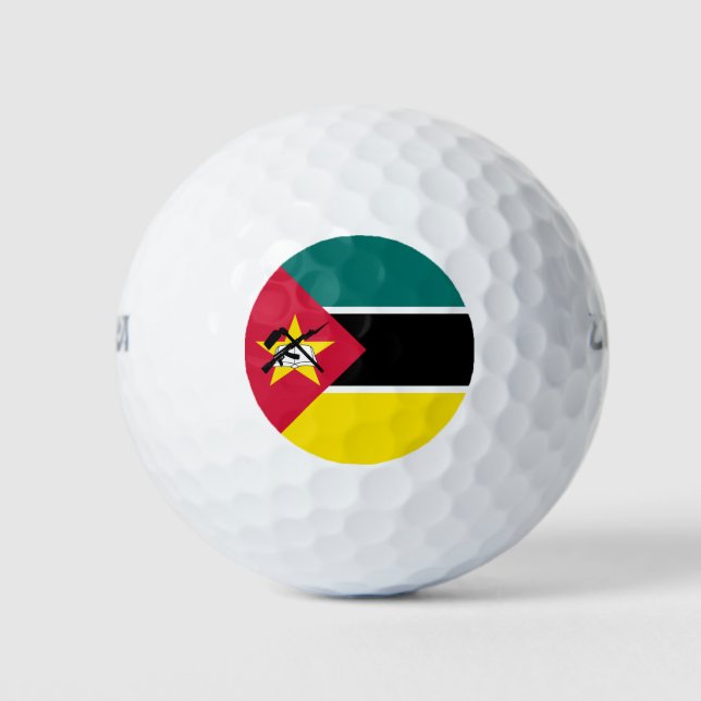 Balles De Golf Drapeau du Mozambique (Devant)