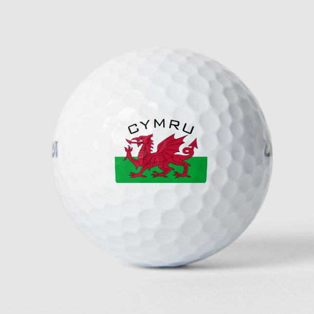 Balles De Golf drapeau du pays de galles (Devant)