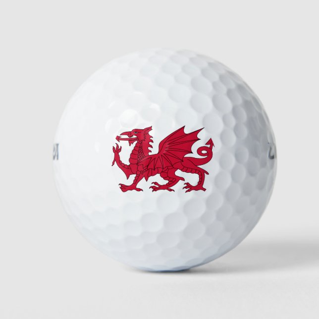 Balles De Golf Drapeau du Pays de Galles (Devant)