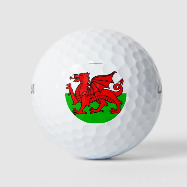 Balles De Golf Drapeau du Pays de Galles (Devant)
