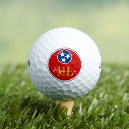 Balles De Golf Drapeau du Tennessee Boules de golf monogrammes / 