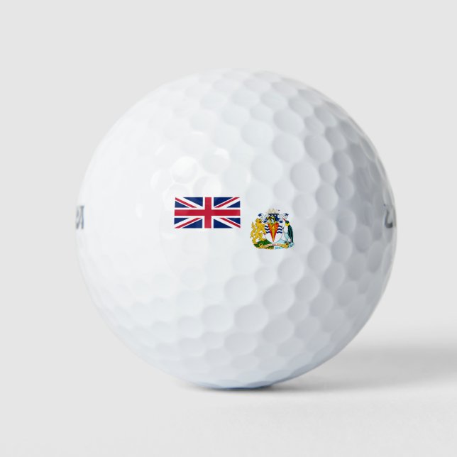 Balles De Golf Drapeau du territoire antarctique britannique (Devant)