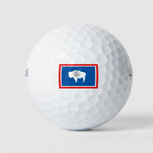 Balles De Golf Drapeau du Wyoming