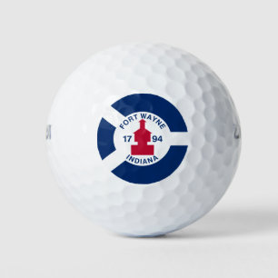 Balles De Golf Drapeau Fort Wayne, Indiana Golf Balls
