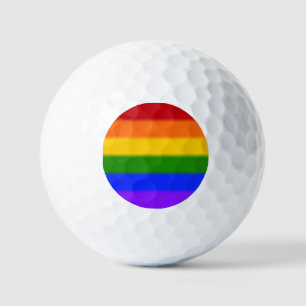 Balles De Golf Drapeau Gay pride arc-en-ciel plat