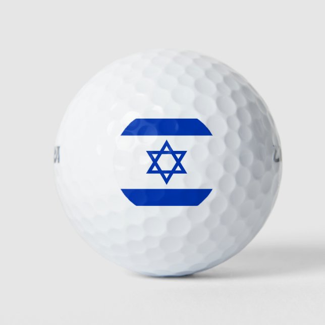Balles De Golf Drapeau Israël (Devant)