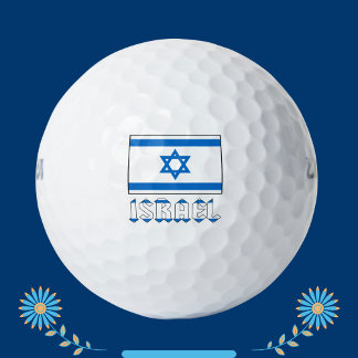 Balles De Golf Drapeau israélien et Israël