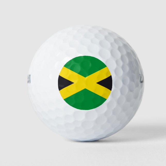 Balles De Golf Drapeau jamaïcain (Devant)