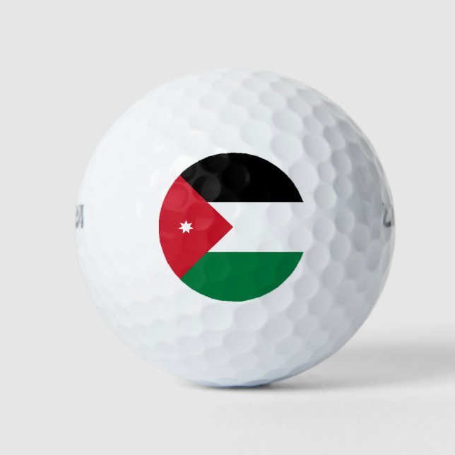 Balles De Golf Drapeau Jordanie (Devant)