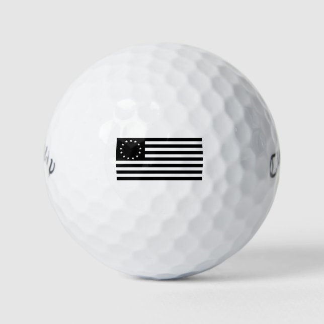 Balles De Golf Drapeau Manga, Betsy Ross ou Drapeau Cercle Améric (Devant)