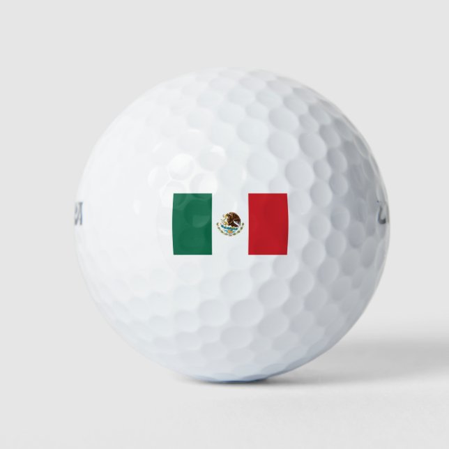 Balles De Golf Drapeau mexicain (Devant)