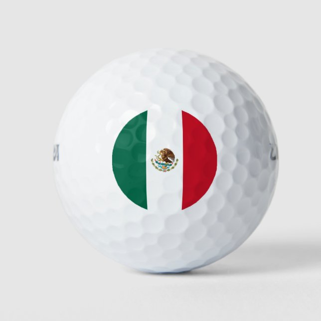 Balles De Golf Drapeau mexicain (Devant)