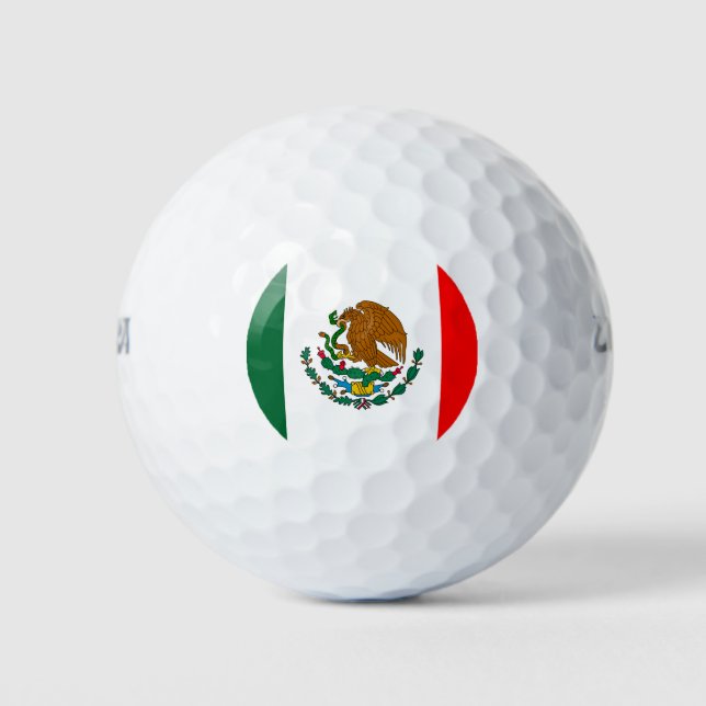Balles De Golf Drapeau mexicain (Devant)