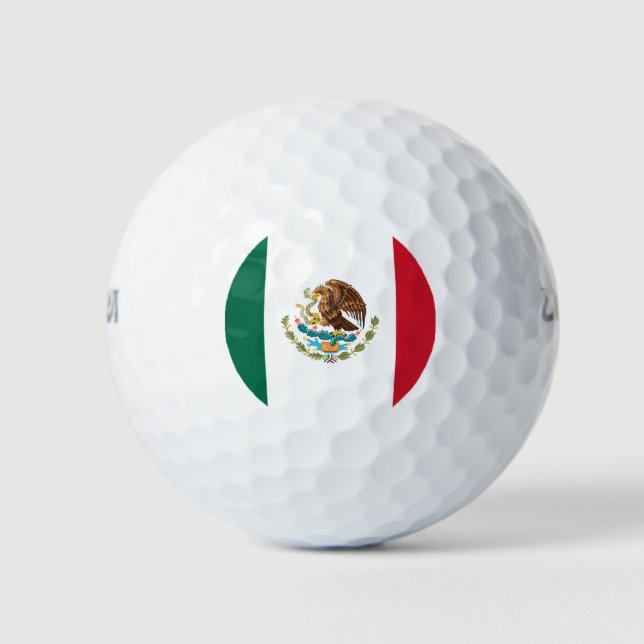 Balles De Golf Drapeau mexicain (Devant)