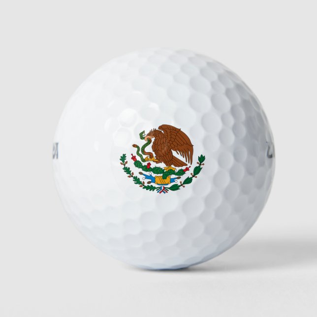 Balles De Golf Drapeau mexicain (Devant)