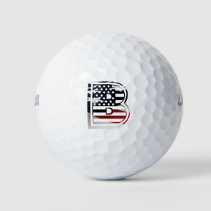 Balles De Golf Drapeau Monogramme B USA