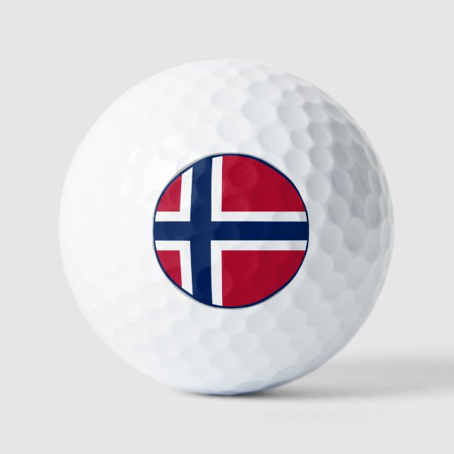 Balles De Golf Drapeau norvégien (Recto)