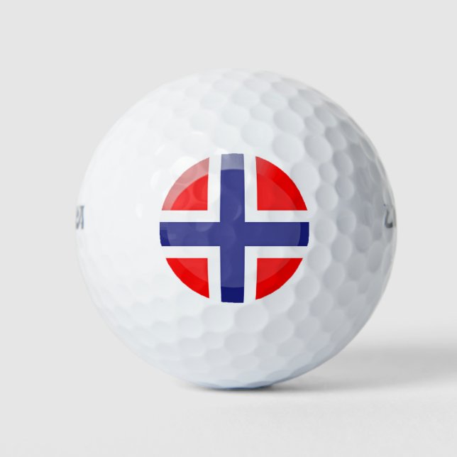 Balles De Golf Drapeau norvégien (Devant)