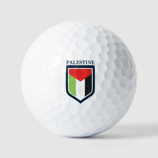 Balles De Golf Drapeau palestinien (Recto)