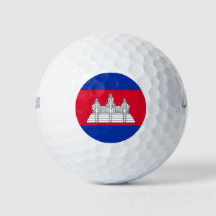 Balles De Golf Drapeau patriotique cambodgien