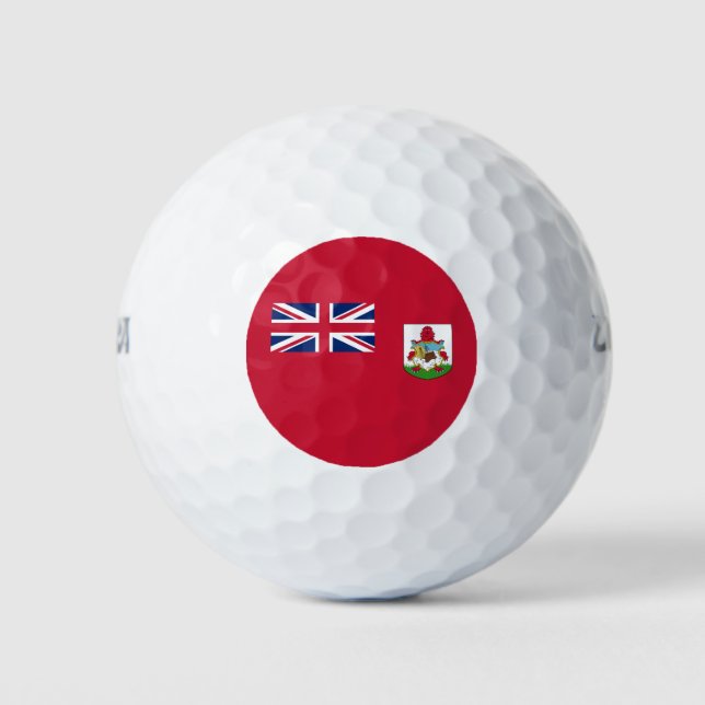 Balles De Golf Drapeau patriotique des Bermudes (Devant)