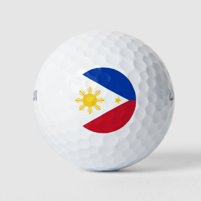 Balles De Golf Drapeau philippin des Philippines (Devant)