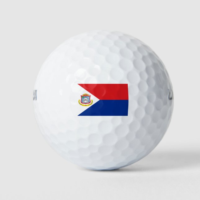 Balles De Golf Drapeau Sint Maarten (Devant)