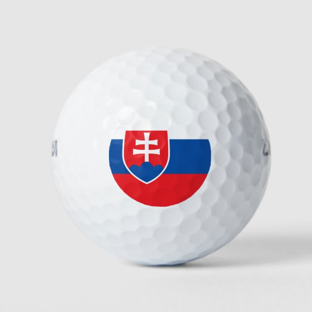 Balles De Golf Drapeau Slovaquie (Devant)