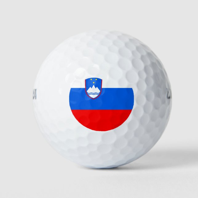 Balles De Golf Drapeau Slovénie (Devant)