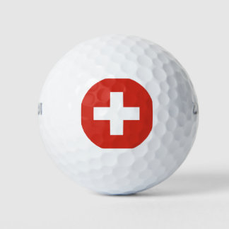Balles De Golf Drapeau Suisse