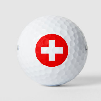 Balles De Golf Drapeau Suisse