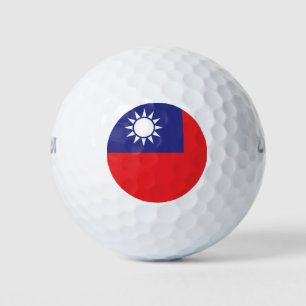 Balles De Golf Drapeau Taïwan