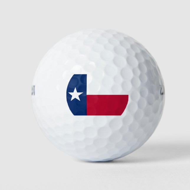 BALLES DE GOLF DRAPEAU TEXAS (Devant)