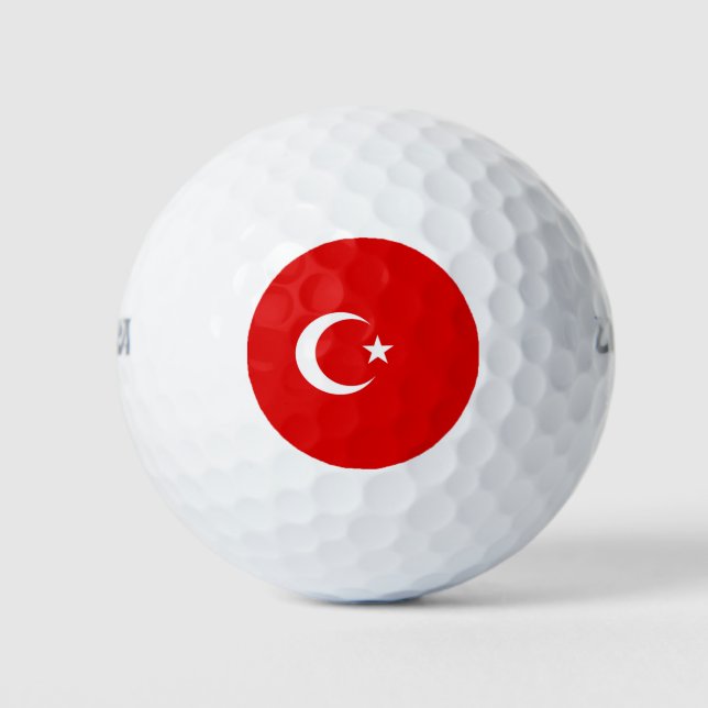 Balles De Golf Drapeau turc (Devant)