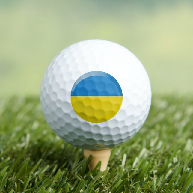 Balles De Golf Drapeau ukrainien (T-shirt Insitu)