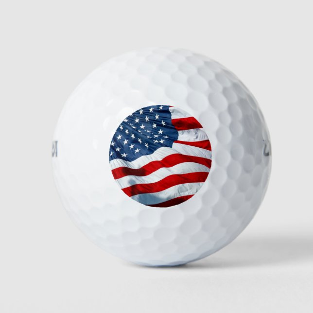 Balles De Golf drapeau usa (Devant)