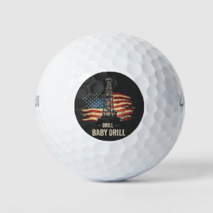 Balles De Golf Drill Baby Drill American Trump Energy Economy