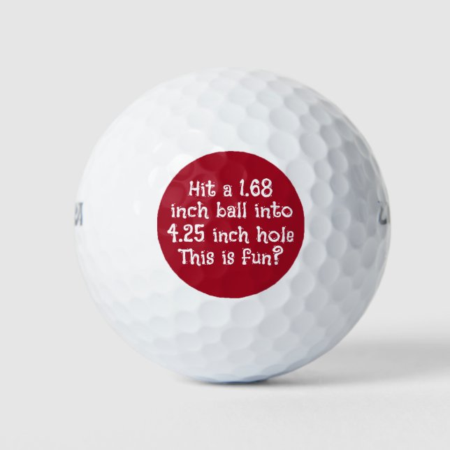 Balles De Golf Drôle Balls De Golf Comme Cadeau Exécutif (Devant)