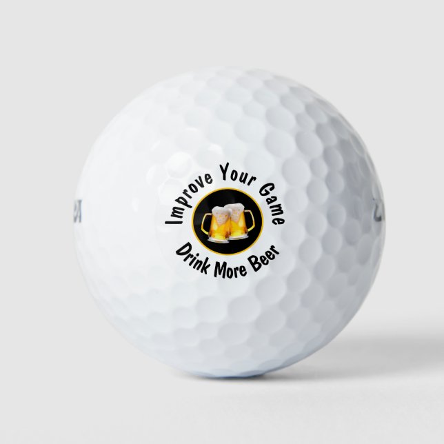 Balles De Golf Drôle Beer Guards Novelty Golf Balls (Devant)